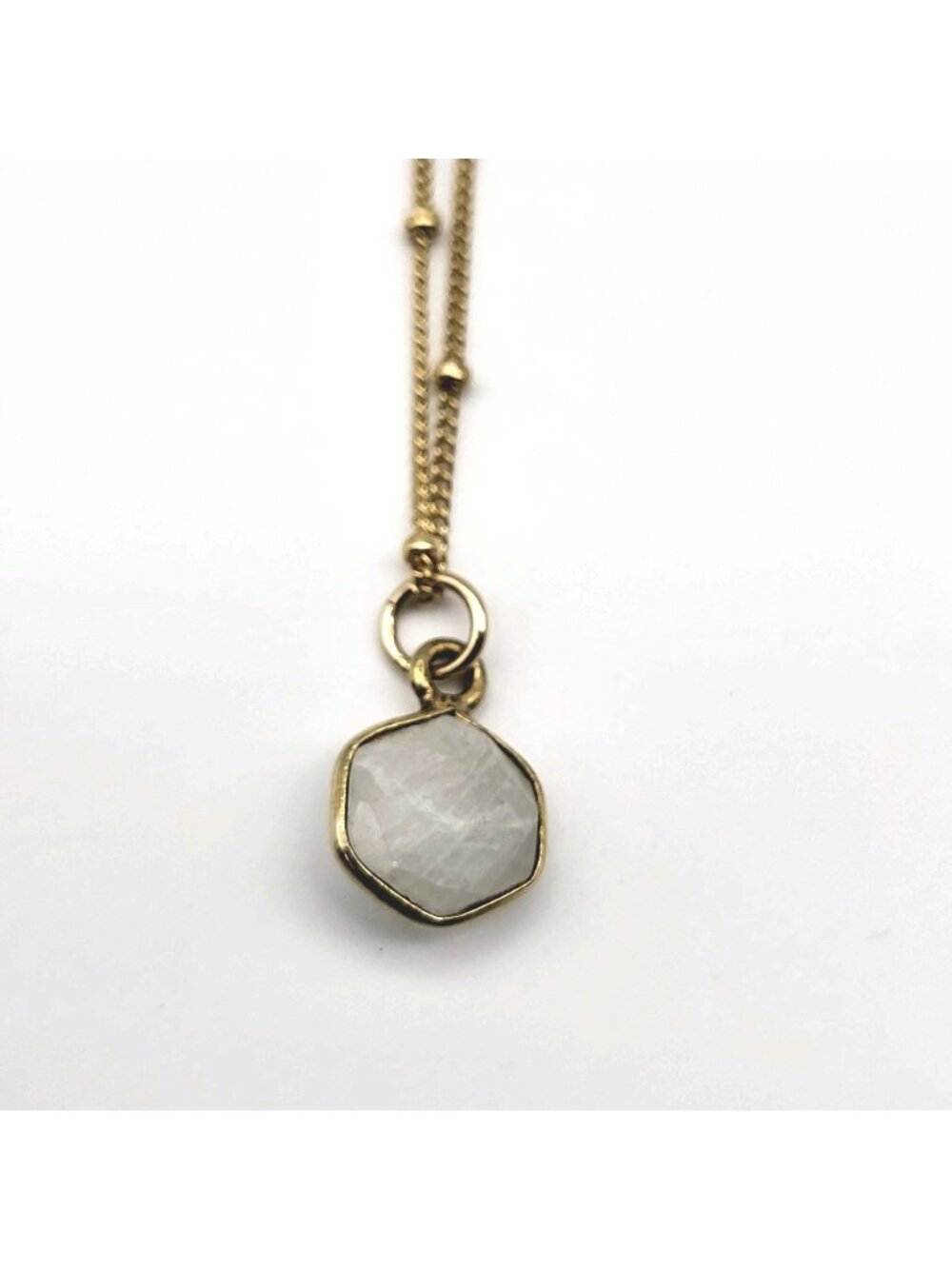 Lovely Gold Filled Natural Crystal pendant necklace Boho Festival Sexy